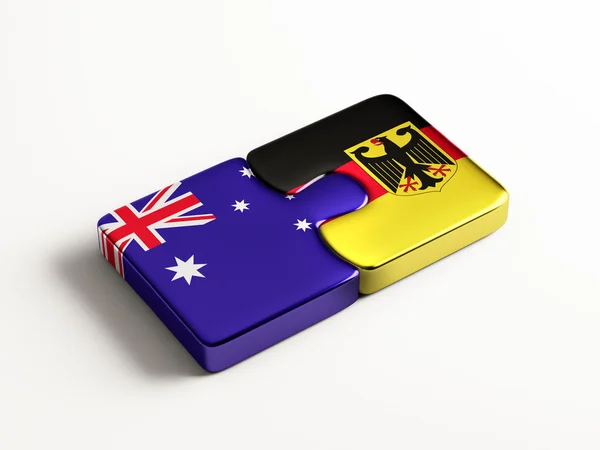 Australia Germany  Puzzle Concept — Stock Photo, Image