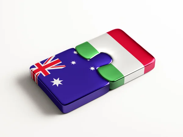 Australië Italië puzzel Concept — Stockfoto