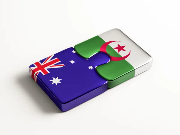 Australia Algeria  Puzzle Concept — Stock Photo, Image