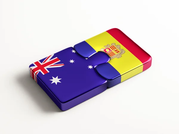 Australia Andorra  Puzzle Concept — Stock Photo, Image