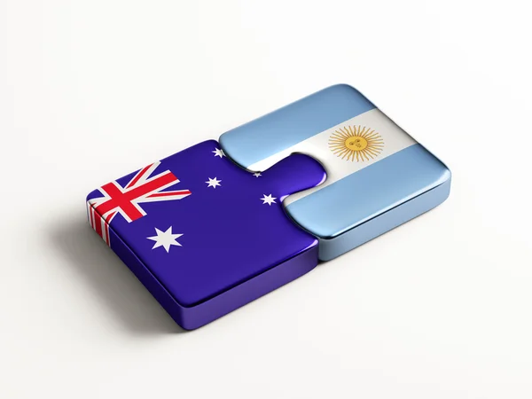 Australia Argentina  Puzzle Concept — Stock Photo, Image