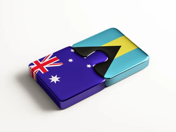 Bahamas Australia Puzzle concept — Stock Photo, Image