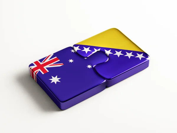 Bosnia and Herzegovina Australia Puzzle concept — Stock Photo, Image