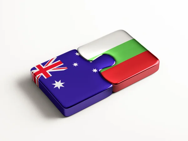 Bulgaria Australia  Puzzle Concept — Stock Photo, Image