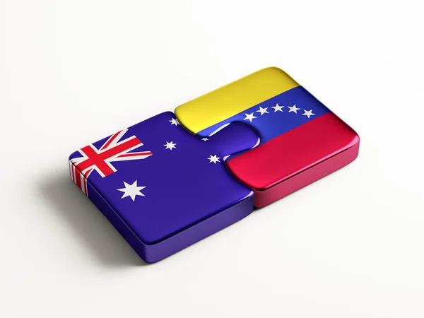 Venezuela Australia  Puzzle Concept — Stock Photo, Image