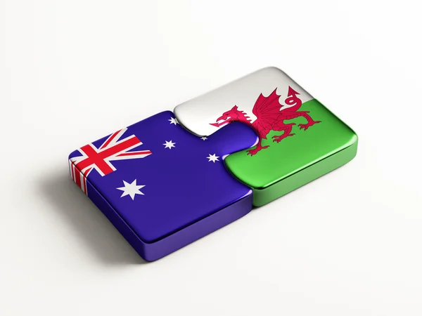 Wales Australia  Puzzle Concept — Stock Photo, Image