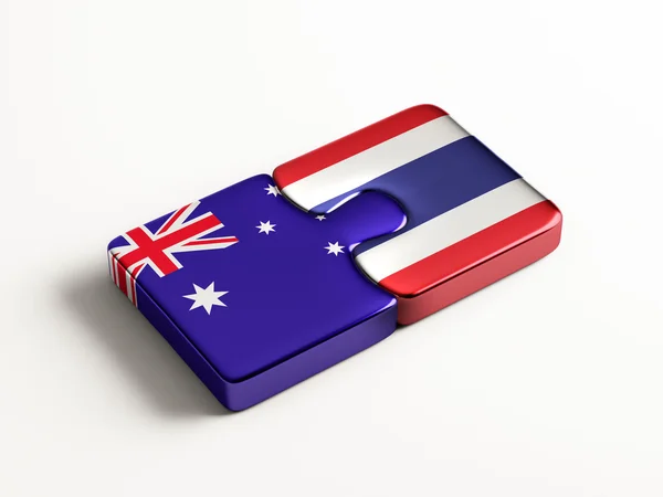 Thailand Australia  Puzzle Concept — Stock Photo, Image