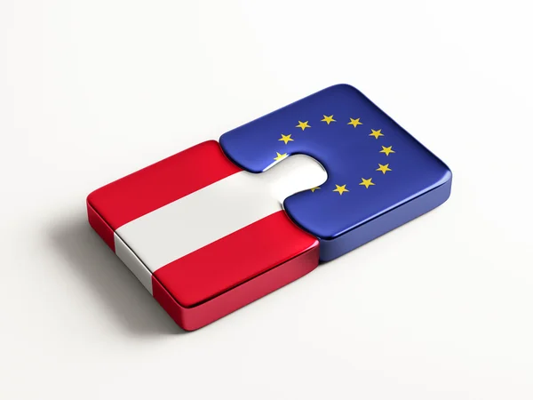 European Union Austria Countries Puzzle Concept — Stock Photo, Image