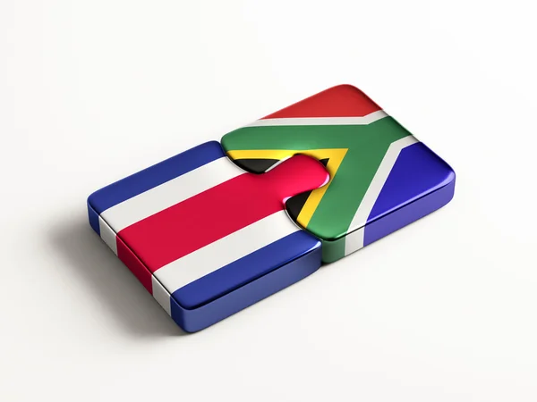 Zuid-Afrika Costa Rica landen puzzel Concept — Stockfoto