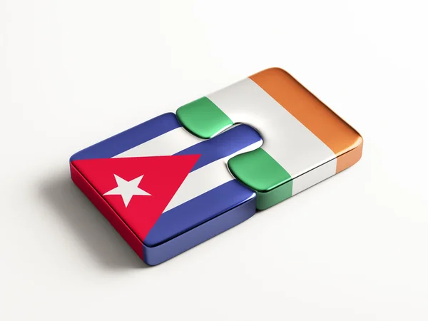 Cuba Irlanda Puzzle Concepto —  Fotos de Stock
