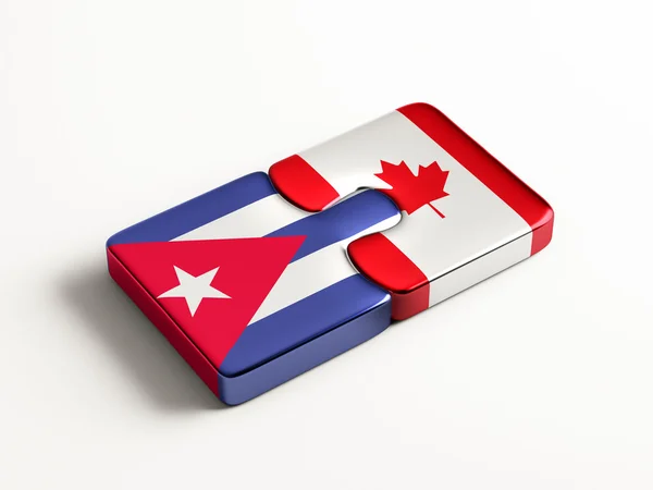 Cuba Canadá Puzzle Concept — Fotografia de Stock