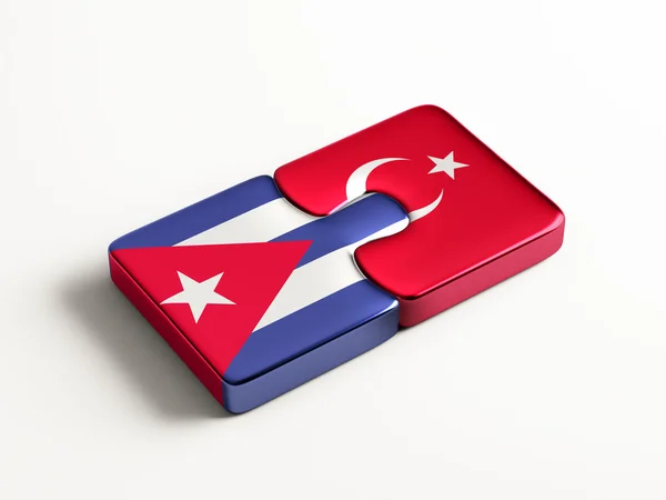 Turkey Cuba  Puzzle Concept — Stock Photo, Image