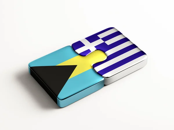 Grecia Bahamas Puzzle concepto —  Fotos de Stock