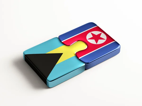North Korea Bahamas Puzzle concept — Stock Photo, Image
