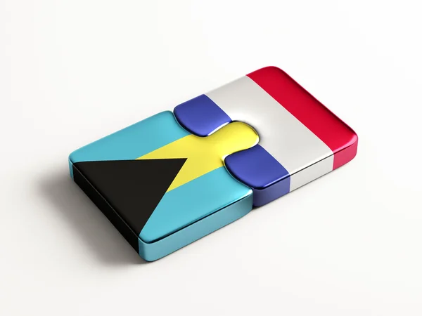 Francia Bahamas Puzzle concept — Foto Stock