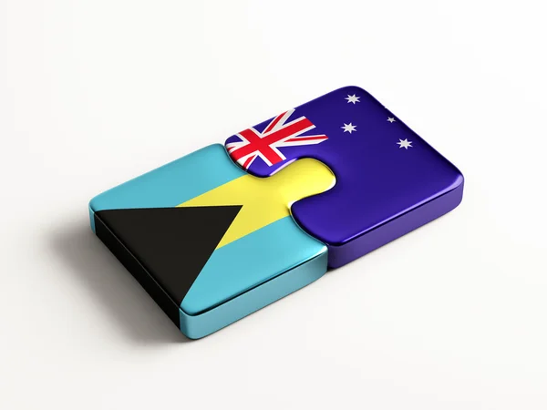 Australia Bahamas Puzzle concept — Stock Photo, Image