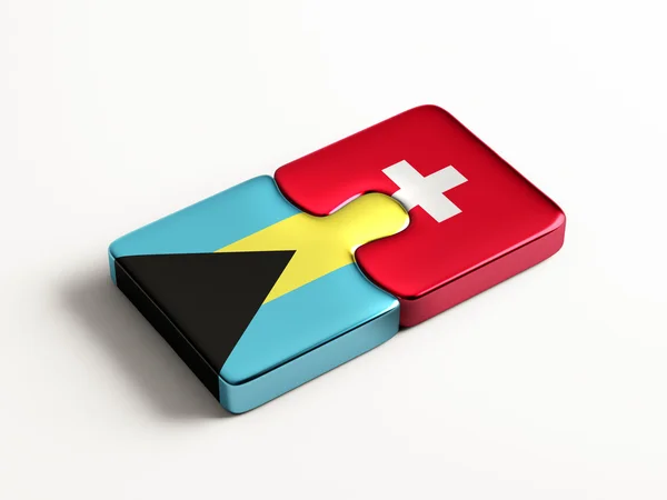 Suíça Bahamas Puzzle Concept — Fotografia de Stock