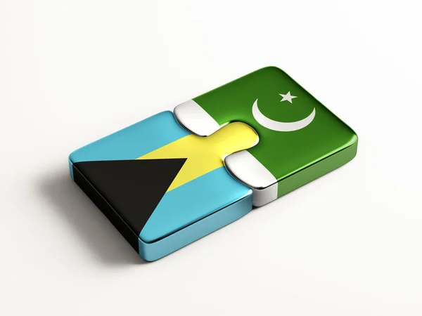 Pakistan Bahamas Puzzle-Konzept — Stockfoto