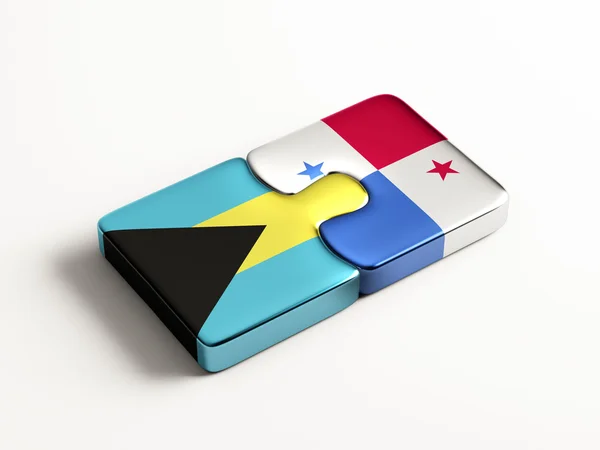 Panama Bahamas Puzzle Concept — Stock Photo, Image