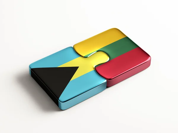 Litouwen Bahama's puzzel Concept — Stockfoto