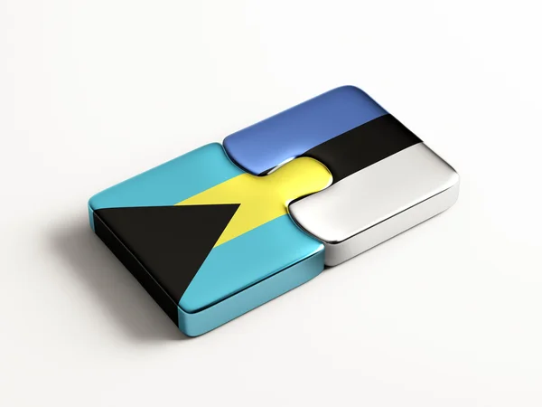 Estonia Bahamas Puzzle Concepto —  Fotos de Stock