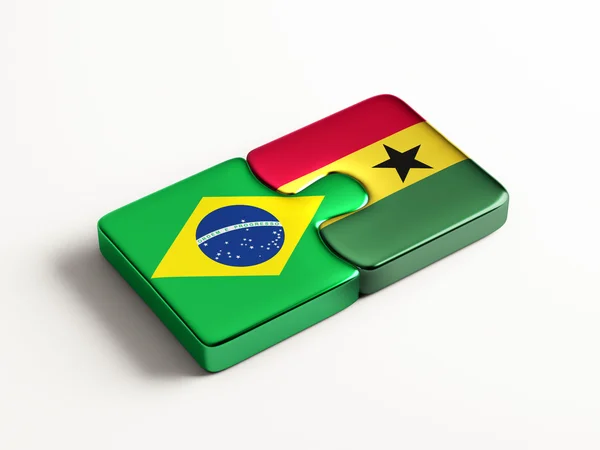 Brazil Ghana  Puzzle Concept — Stock Photo, Image