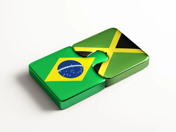 Brasil Jamaica Puzzle Concepto — Foto de Stock