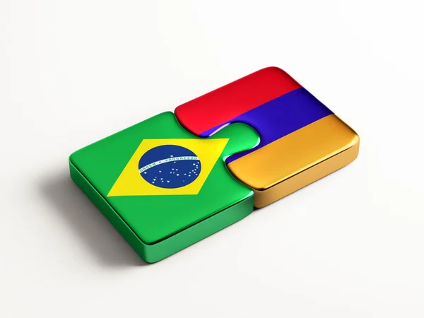 Brasil Armenia Puzzle Concepto — Foto de Stock