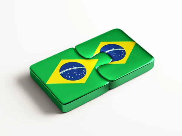 Brazilië puzzel Concept — Stockfoto