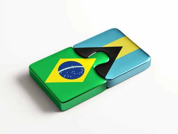 Brasil Bahamas Puzzle Concepto — Foto de Stock