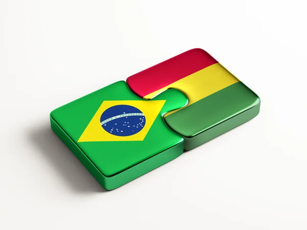 Bolivia Brazilië puzzel Concept — Stockfoto