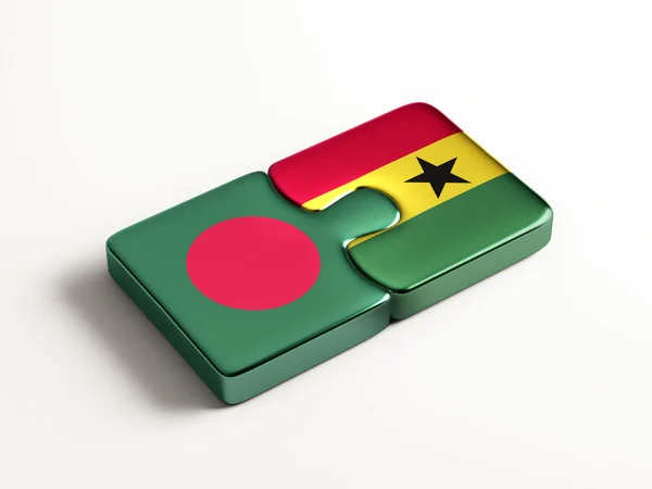 Bangladesh Ghana puzzel Concept — Stockfoto