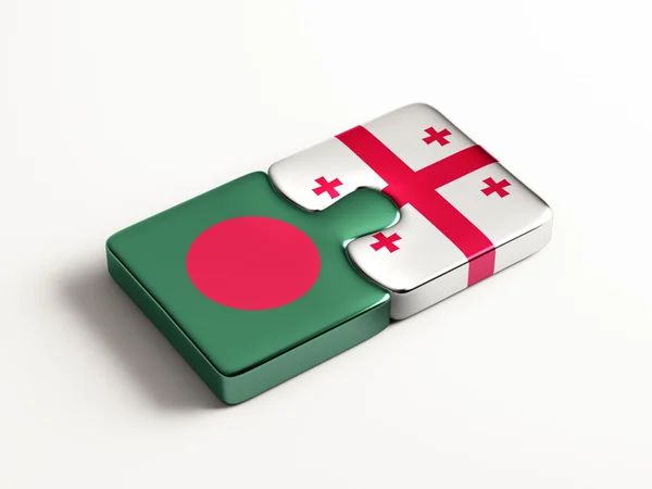 Bangladesh Georgië puzzel Concept — Stockfoto