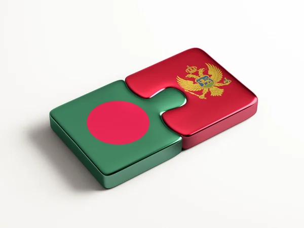 Bangladesh Montenegro puzzel Concept — Stockfoto