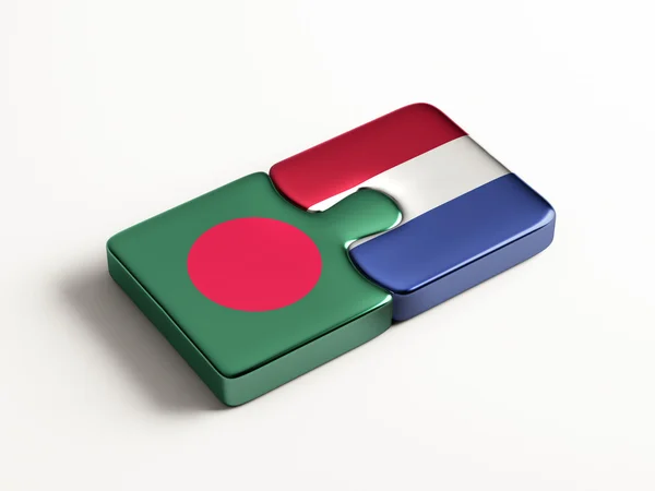 Bangladesh Pays-Bas Puzzle Concept — Photo