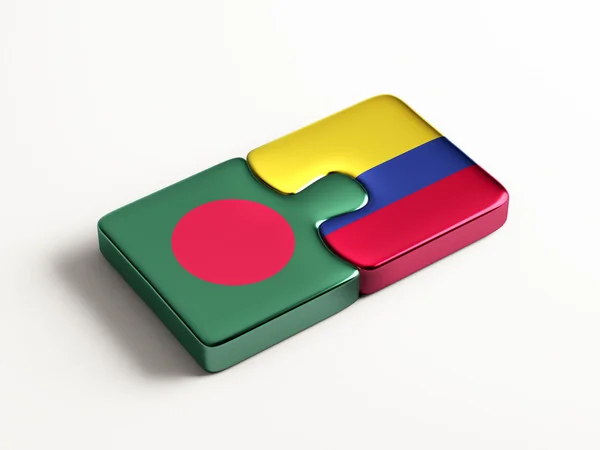 Bangladesh Colombia puzzel Concept — Stockfoto