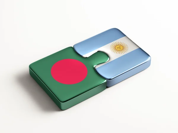 Bangladesh Argentinië puzzel Concept — Stockfoto