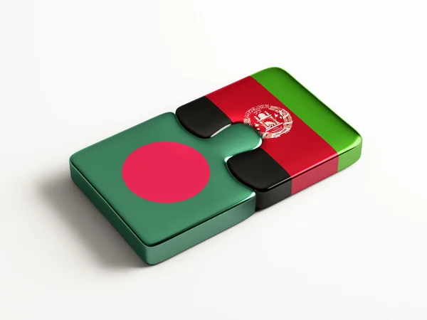 阿富汗孟加拉国拼图概念 — 图库照片