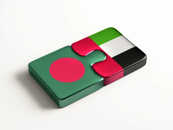 Emirati Arabi Uniti Bangladesh Puzzle Concept — Foto Stock