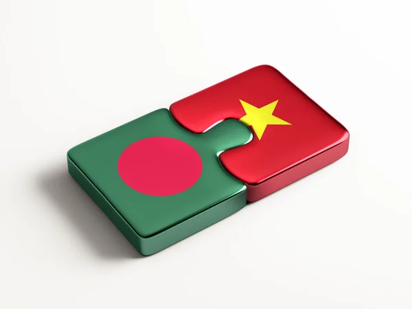 Vietnam Bangladesh  Puzzle Concept — Stock Photo, Image