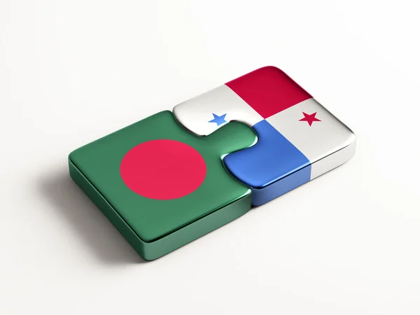 Panama Bangladesh Puzzle Concept — Photo