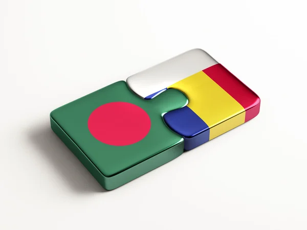 Romania Bangladesh  Puzzle Concept — Stock Photo, Image