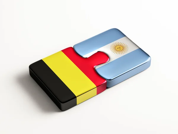 Belgia Argentyna logiczne pojęcia — Zdjęcie stockowe