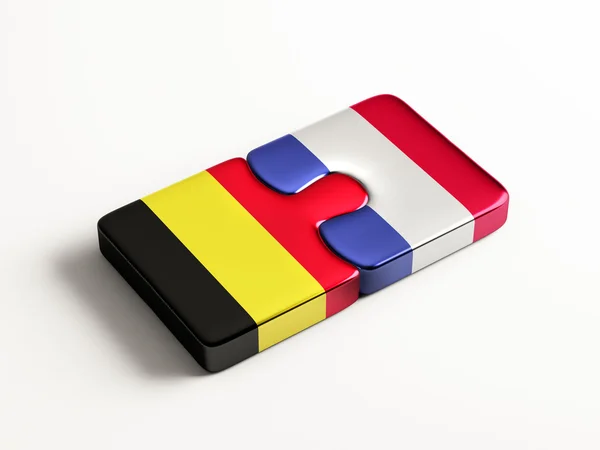 Bélgica França Puzzle Concept — Fotografia de Stock