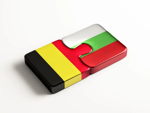 Bulgaria Bélgica Puzzle Concepto —  Fotos de Stock