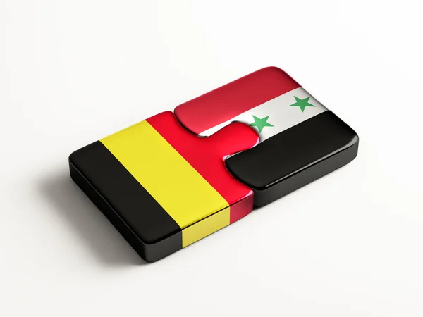 Syrie Belgique Puzzle Concept — Photo