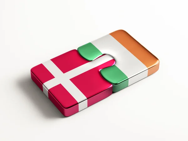 Denmark Ireland  Puzzle Concept — Stock Photo, Image