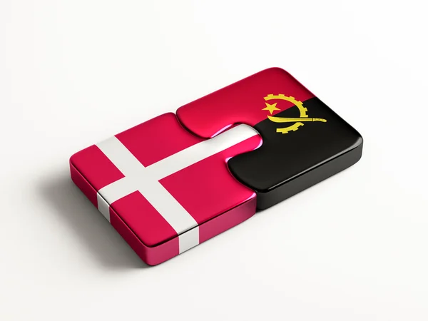 Denemarken Angola puzzel Concept — Stockfoto