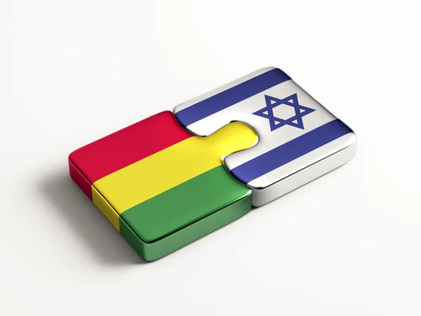 Bolívia Israel Puzzle Concept — Fotografia de Stock