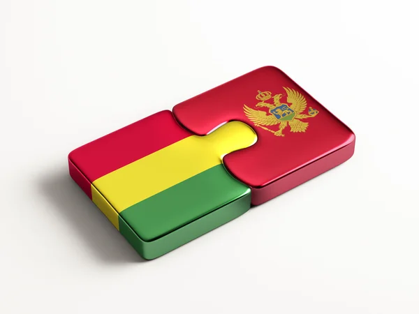 Bolivia Montenegro Puzzle Concepto —  Fotos de Stock